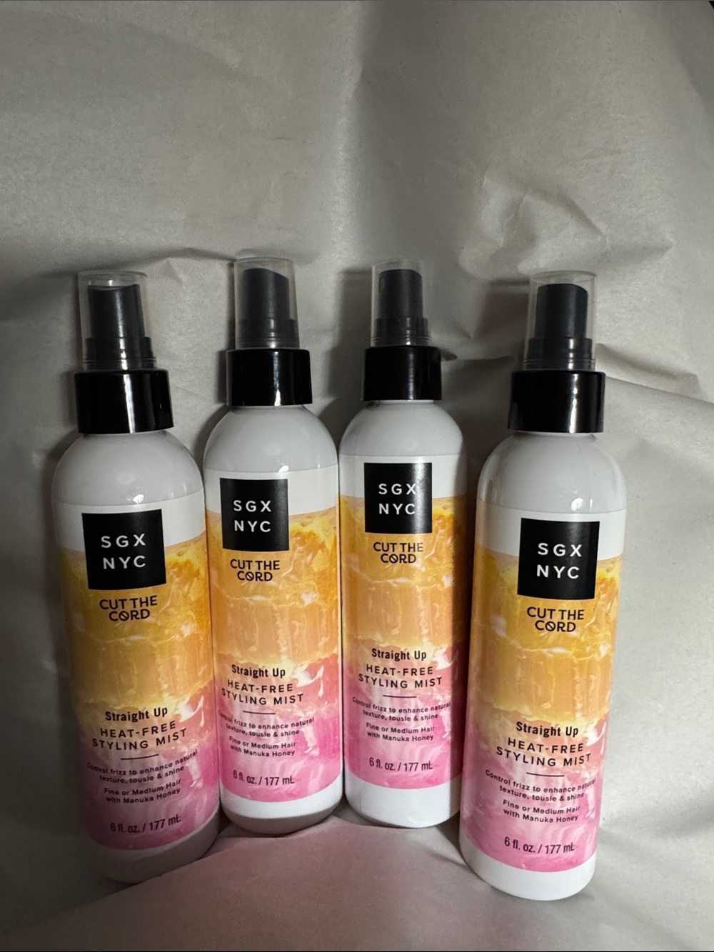 4 SGX NYC Heat free styling mist spray. New